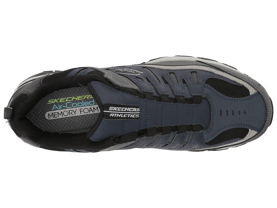 SKECHERS After Burn M. Fit (Navy/Gray) Men's Shoes Product Image