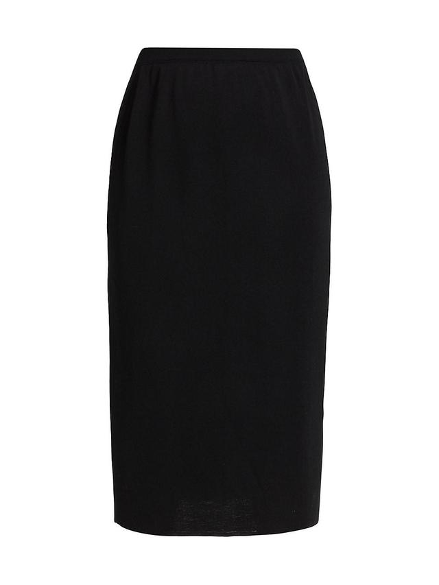 Womens Straight Knit Midi-Skirt Product Image