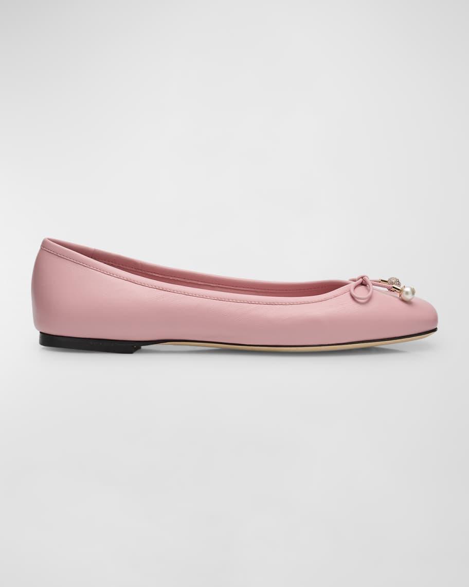 Elme Leather Bow Ballerina Flats product image