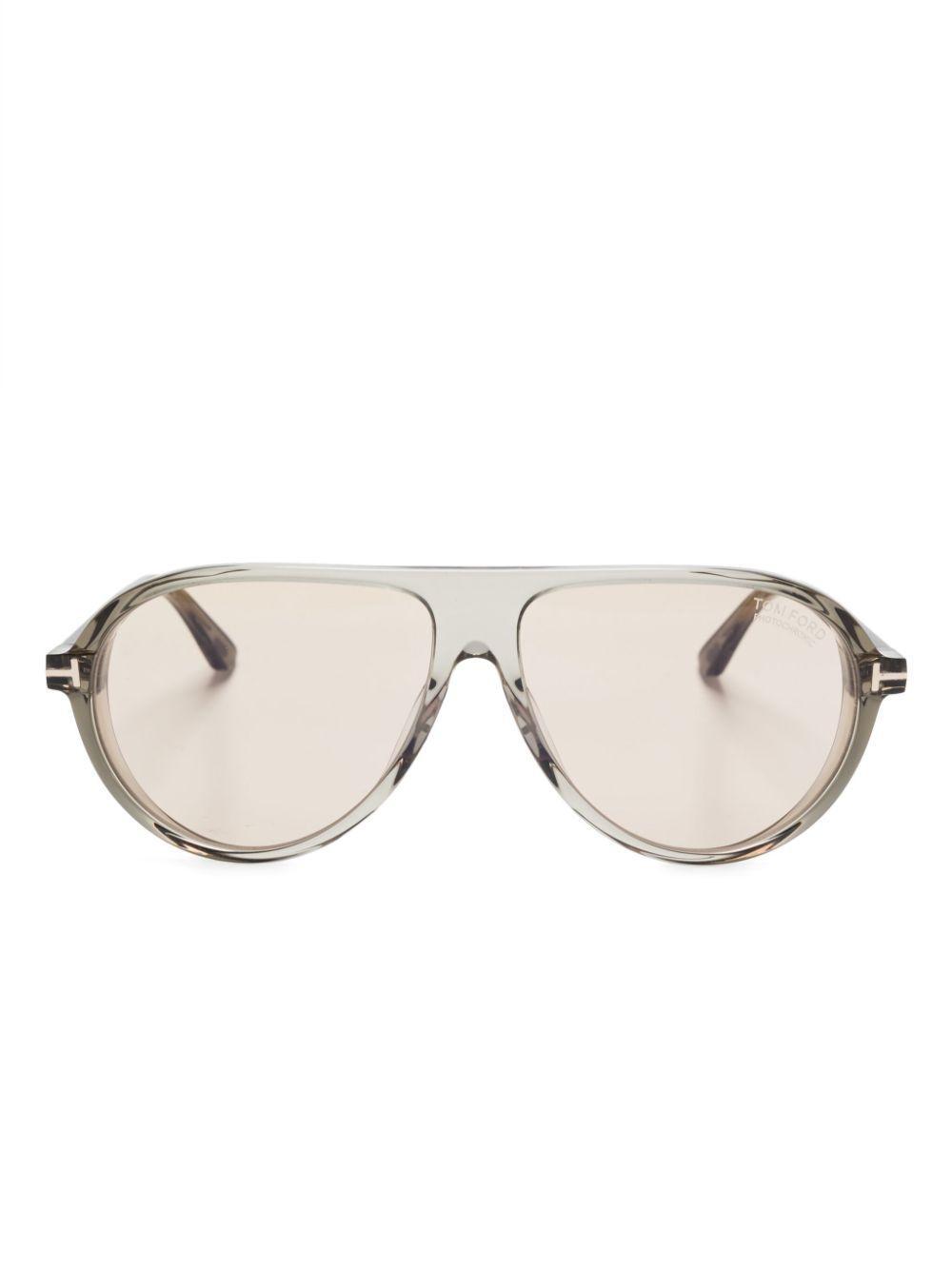 TOM FORD Navigator-frame Sunglasses In Grey Product Image