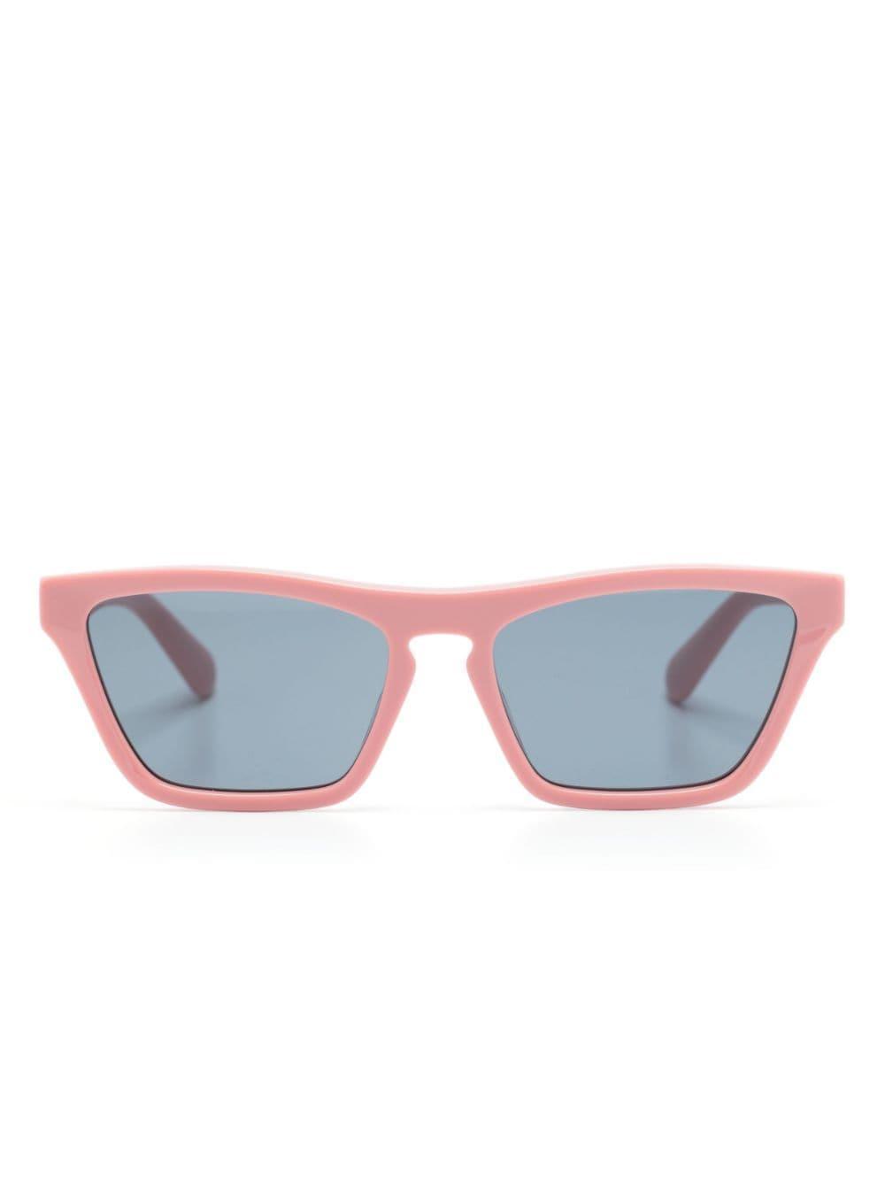 Square-frame Tinted Sunglasses In Rosa Product Image