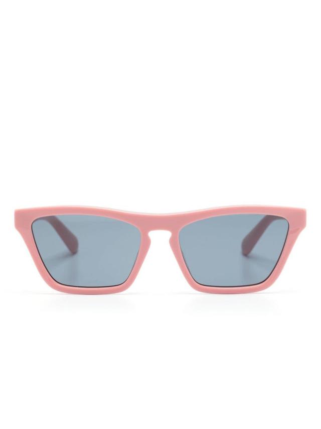 Square-frame Tinted Sunglasses In Rosa Product Image