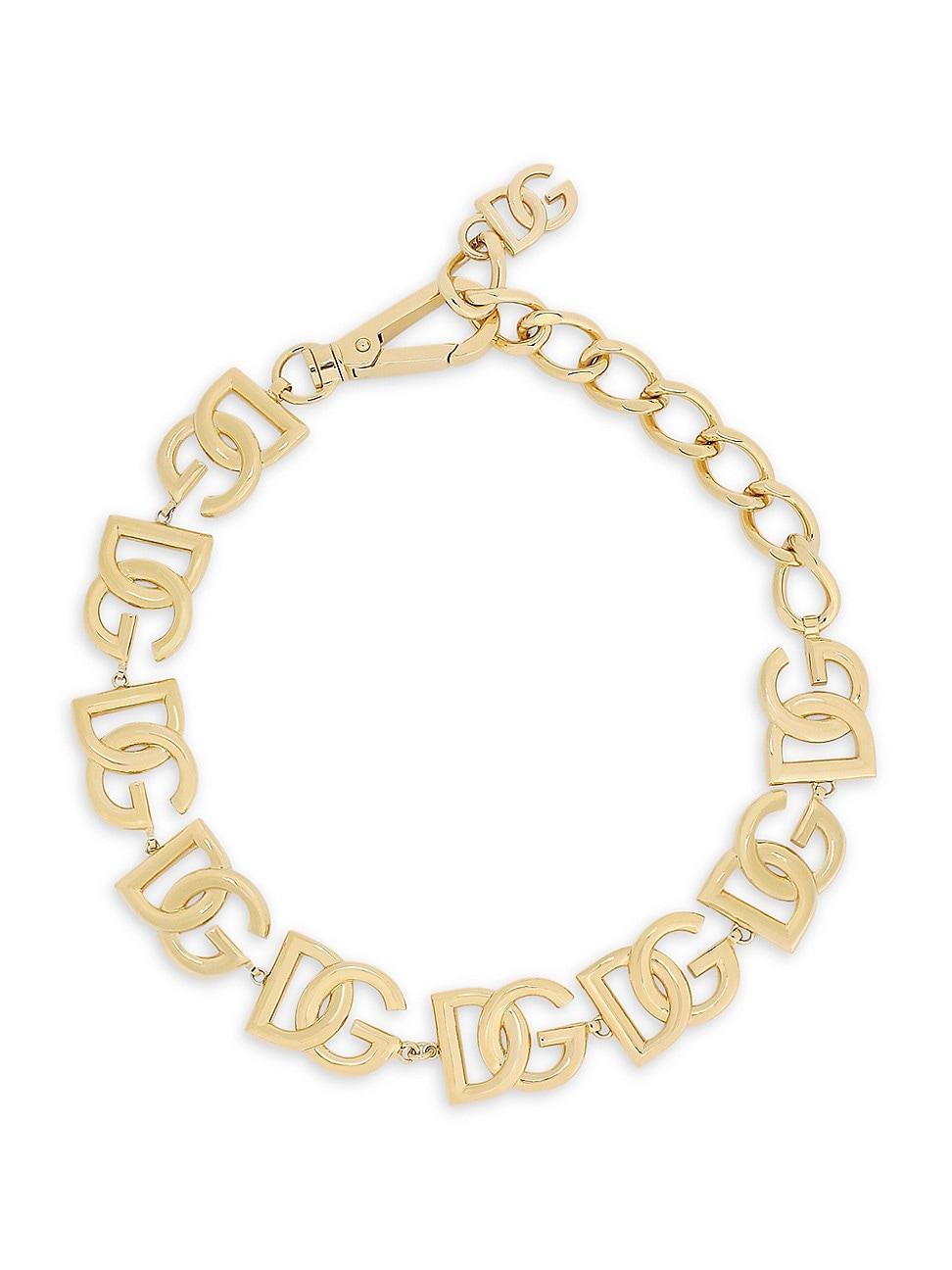 Womens Goldtone Monogram Choker Product Image