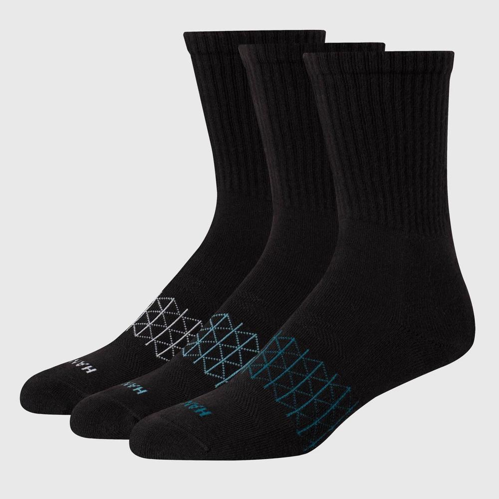 Hanes Premium Mens 3pk Absolute Active Crew Socks 6-12 Product Image