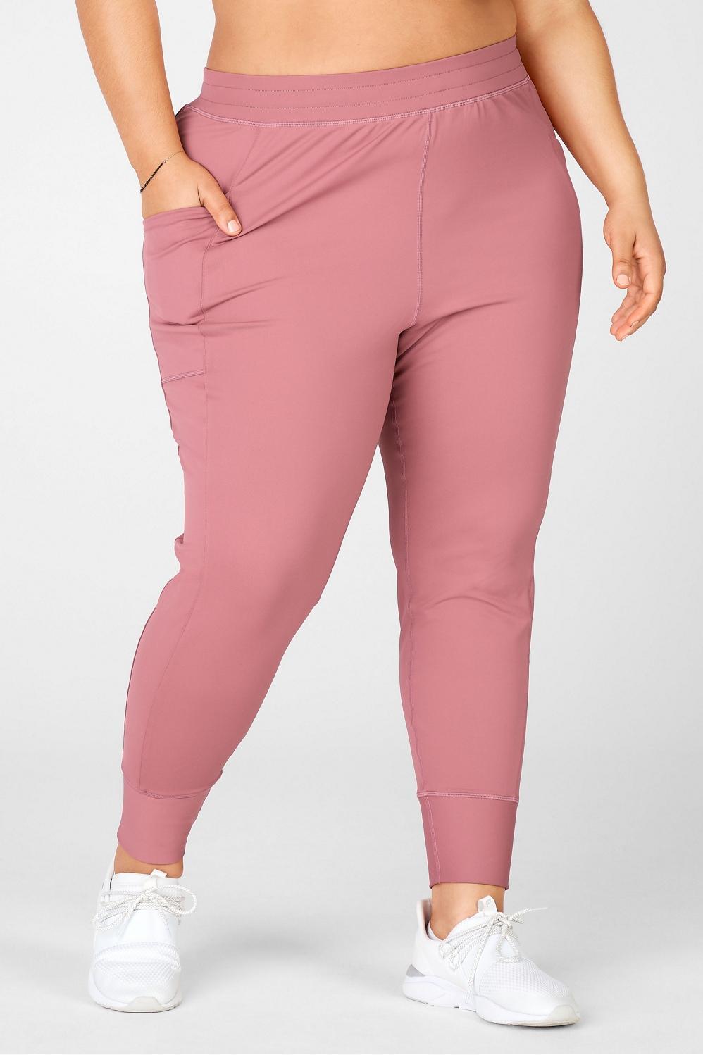 Fabletics On-the-Go Cold-Weather Jogger Womens red plus Size 4X Product Image