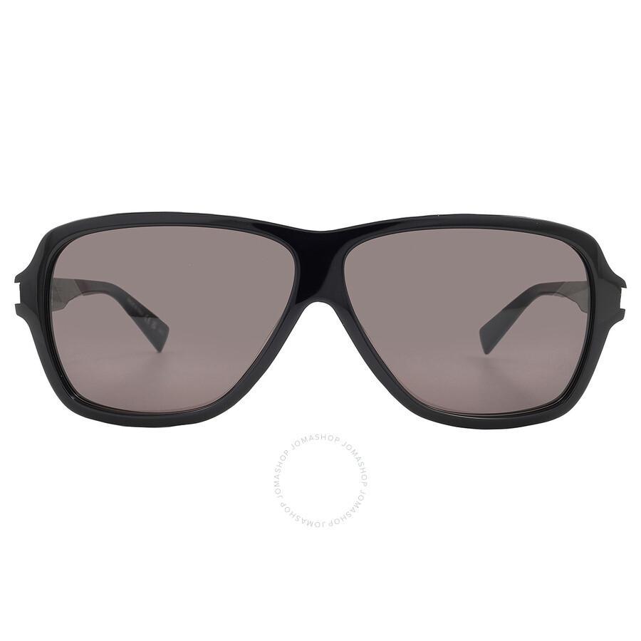 Dark Grey Square Men's Sunglasses Sl 609 Carolyn 001 62 In Black Product Image