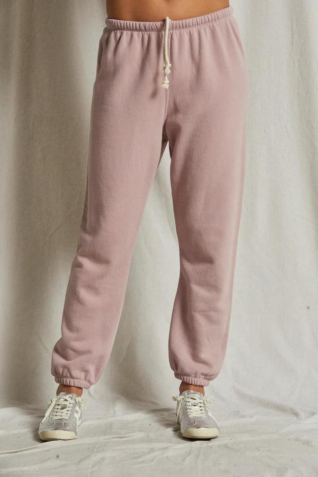 perfectwhitetee Stevie Sweatpant in Mauve Product Image