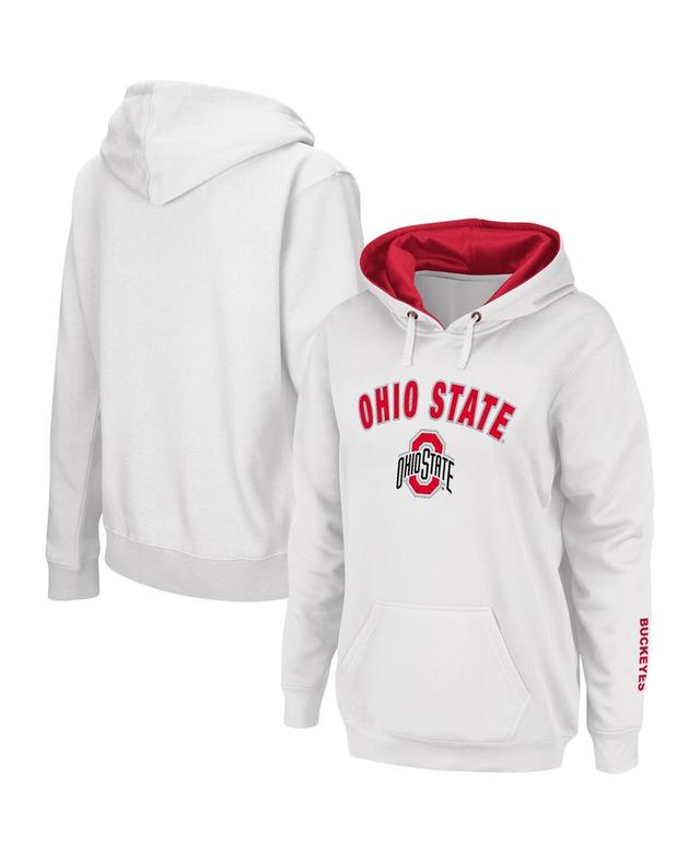 Womens Colosseum Ohio State Buckeyes Arch & Logo Pullover Hoodie Product Image