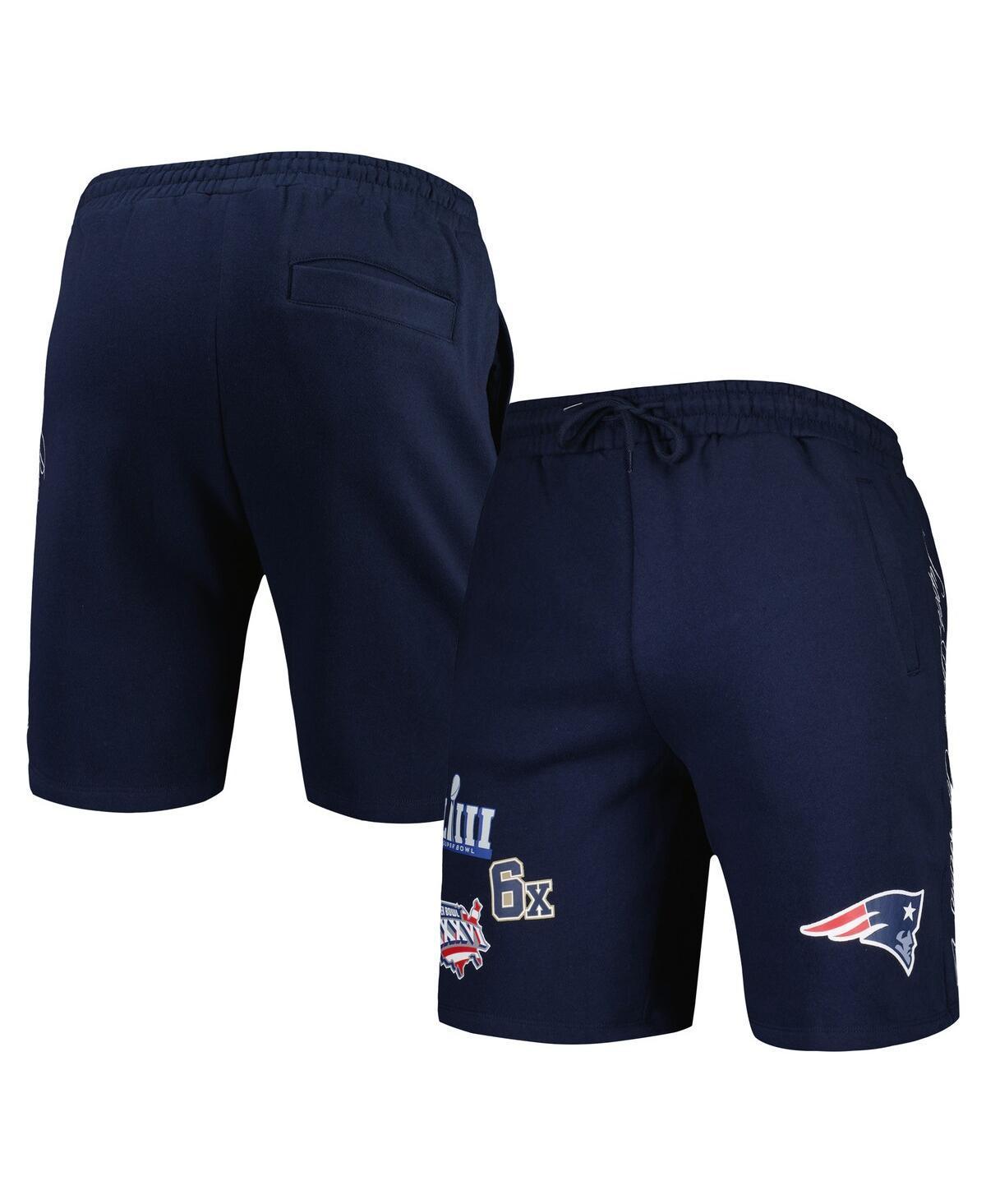 Mens New Era Navy New England Patriots Historic Champs Shorts Product Image