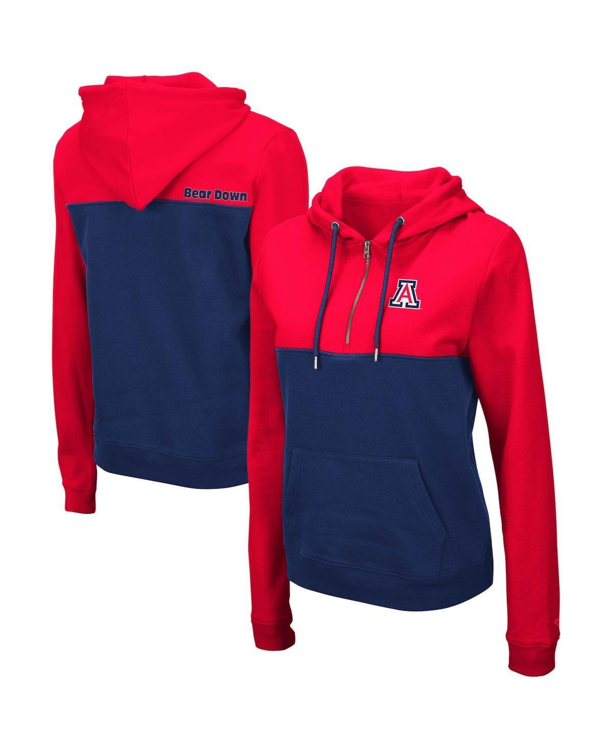 Womens Colosseum Red Arizona Wildcats Aidan Half-Zip Hoodie - Red Product Image