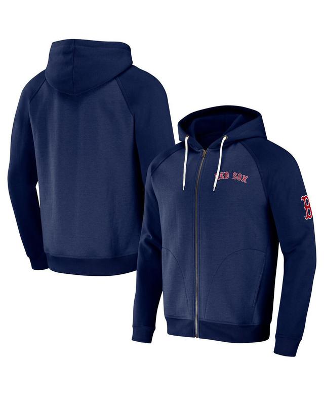 Mens Darius Rucker Collection by Fanatics Navy Boston Red Sox Raglan Full-Zip Hoodie Product Image