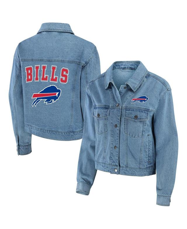 Womens WEAR by Erin Andrews Buffalo Bills Full-Snap Denim Jacket Product Image