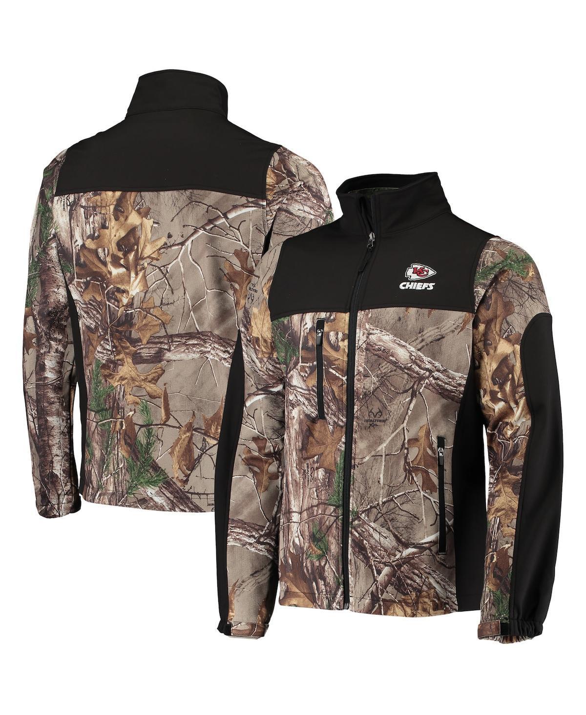 Mens Dunbrooke Realtree Camo and Black Kansas City Chiefs Circle Hunter Softshell Full-Zip Jacket - Realtree Camo Product Image