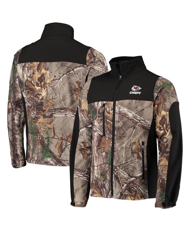 Mens Dunbrooke Realtree Camo/Black Kansas City Chiefs Circle Hunter Softshell Full-Zip Jacket Product Image