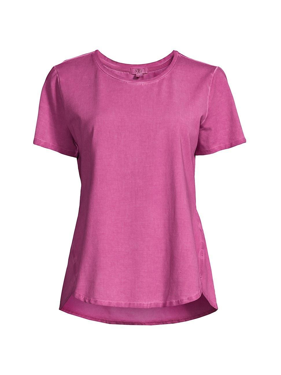 Womens Short-Sleeve Cotton-Blend T-Shirt Product Image