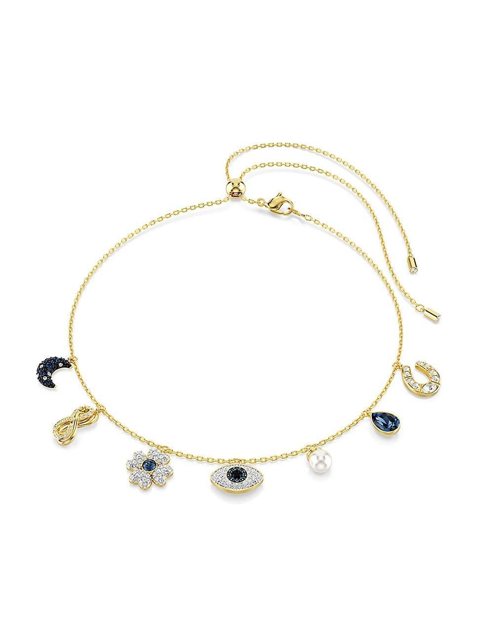 Womens Symbolica Goldtone & Crystal Charm Choker Product Image