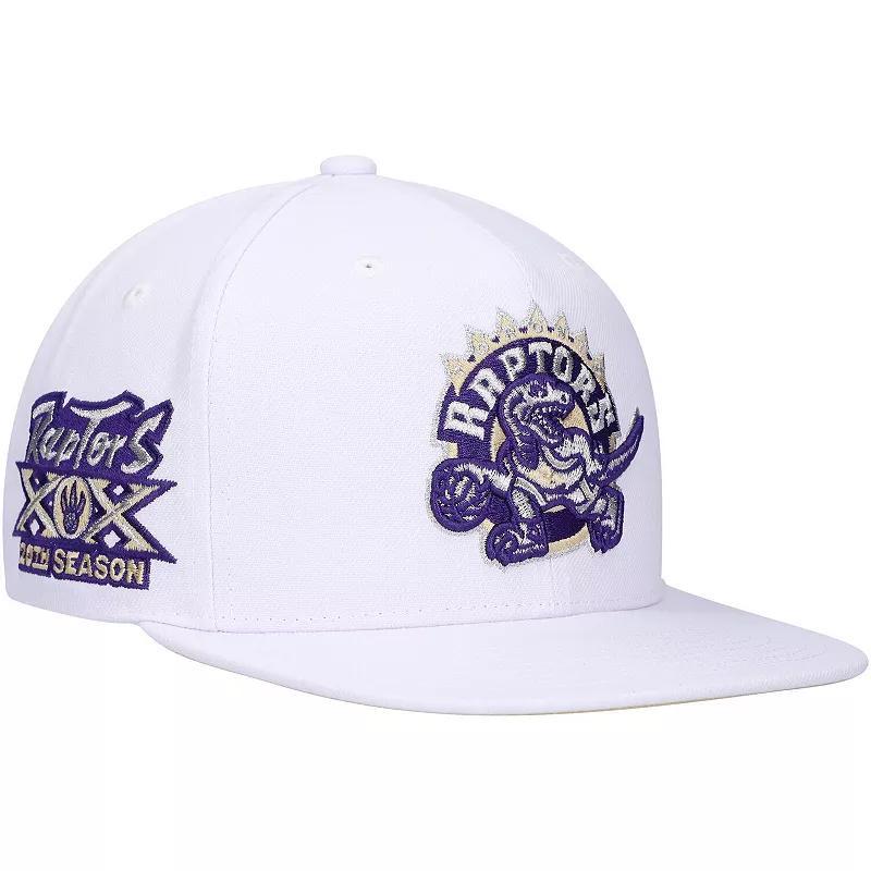 Mens Mitchell & Ness White Toronto Raptors Hardwood Classics Soul Snapback Hat Product Image