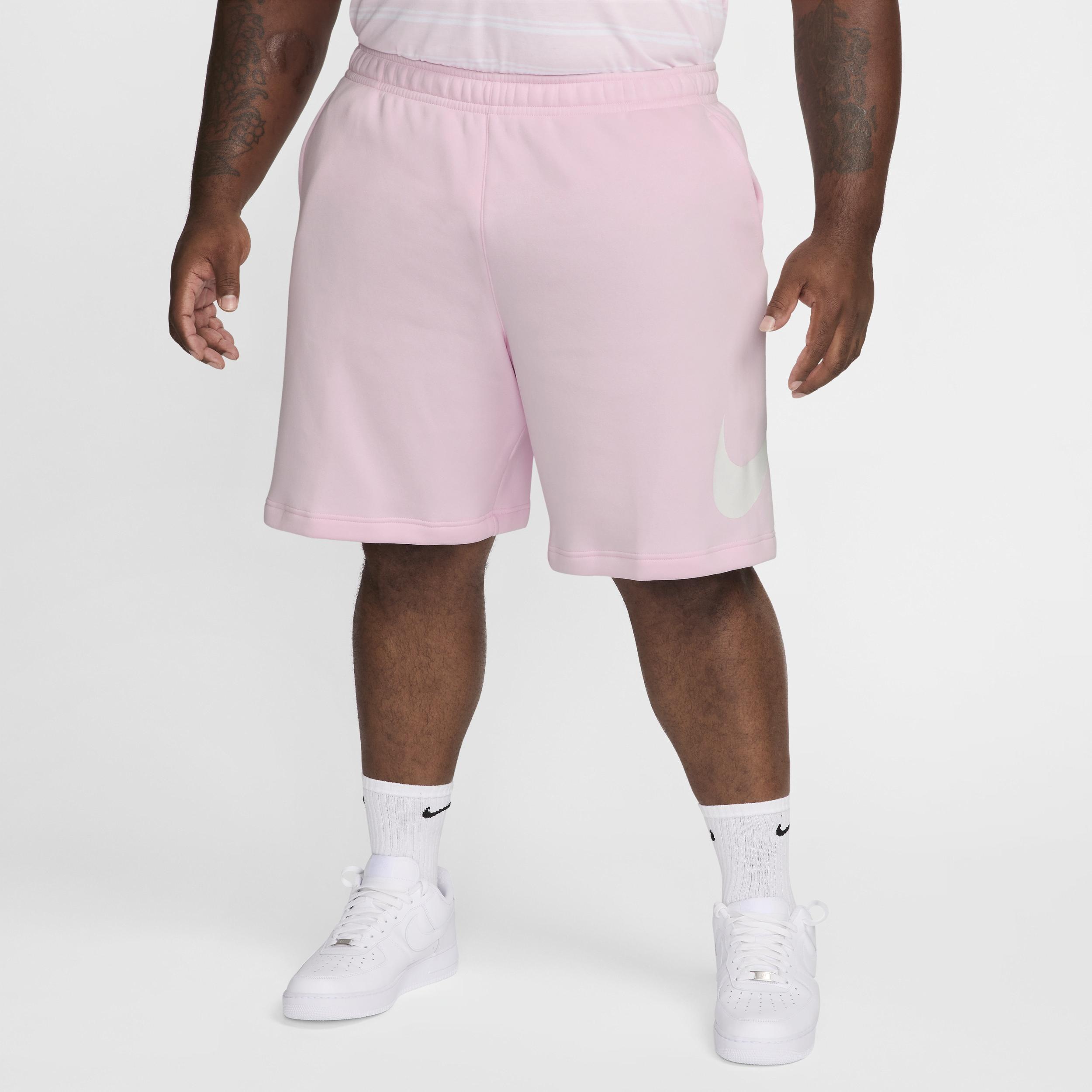 Nike Mens Club Fleece Shorts - Pink Foam/White/White Product Image