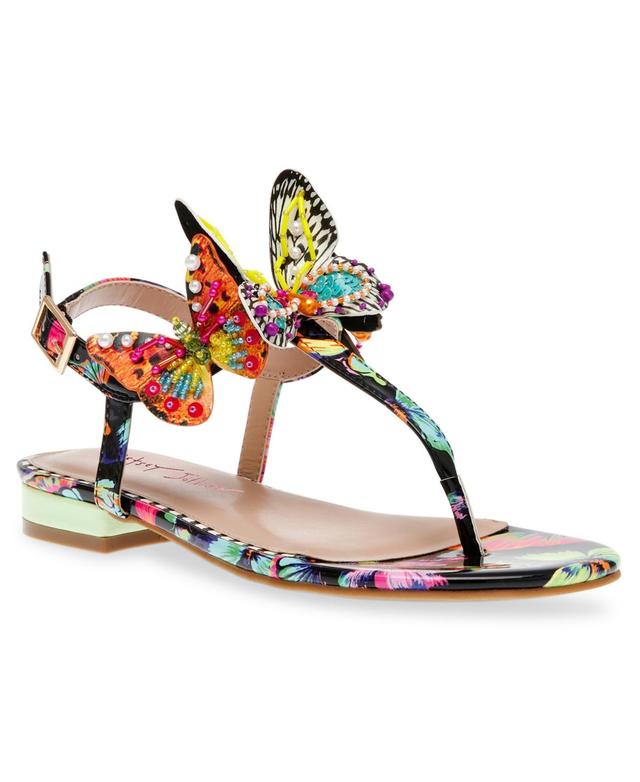 Betsey Johnson Womens Dacie Butterfly Detailed Two-Piece Sandals Product Image