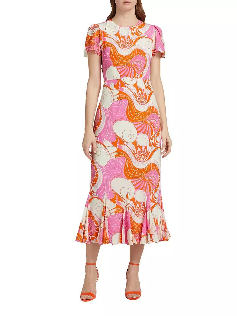 Lulani Printed Midi-Dress Product Image