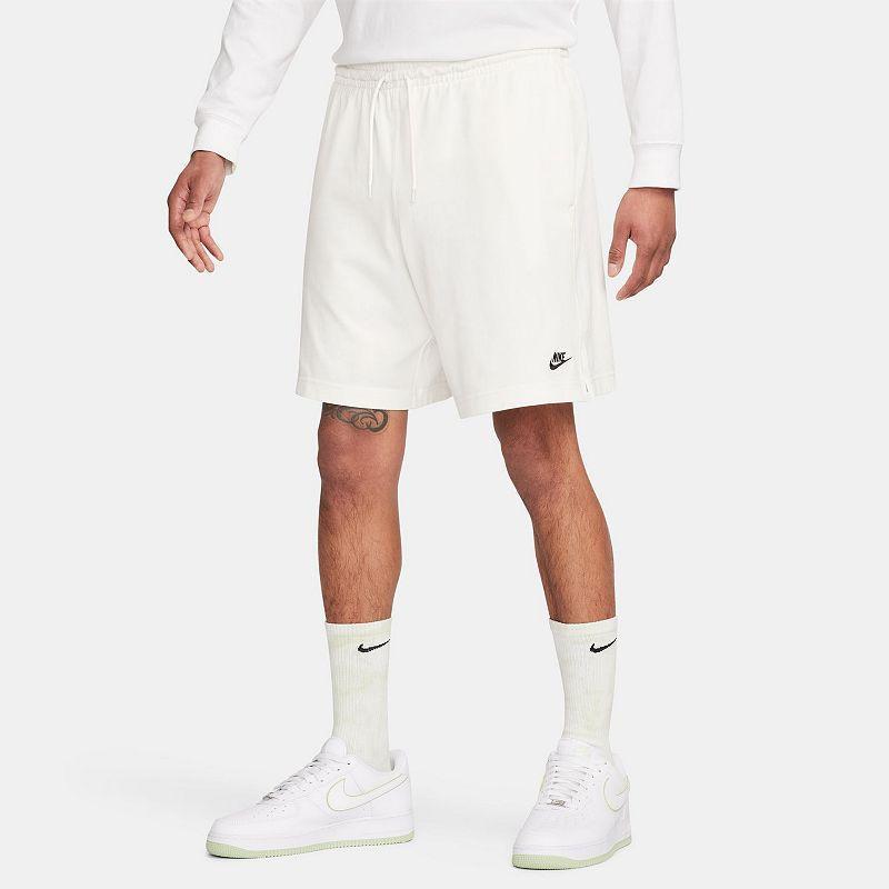 Nike Mens Nike Club Knit Shorts - Mens Sail/Black Product Image