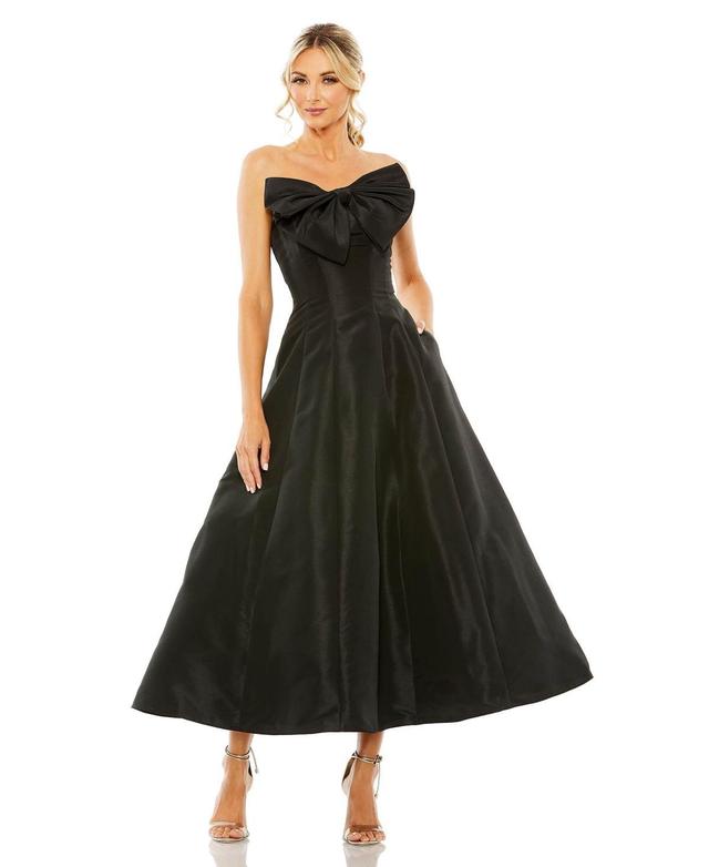 Womens Cocktail Bow Strapless Ballgown Product Image