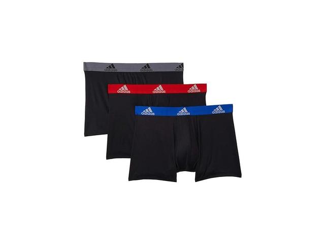 Mens adidas 3-pack Performance Trunks Grey Product Image