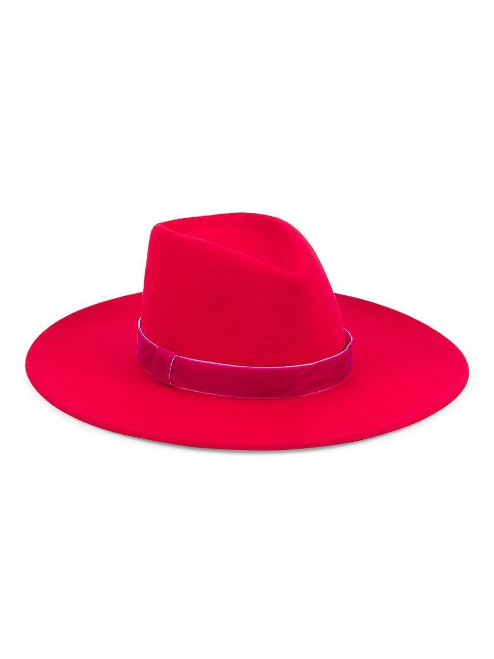 Womens Harlowe Wide-Brim Wool Fedora product image