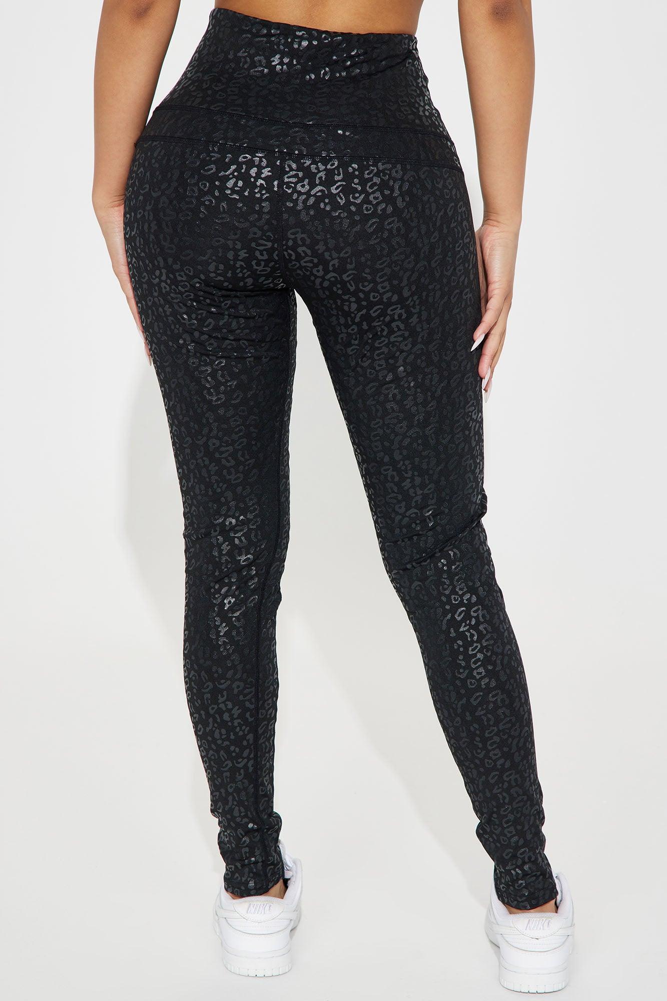 Wild Side Leopard Legging - Black Product Image