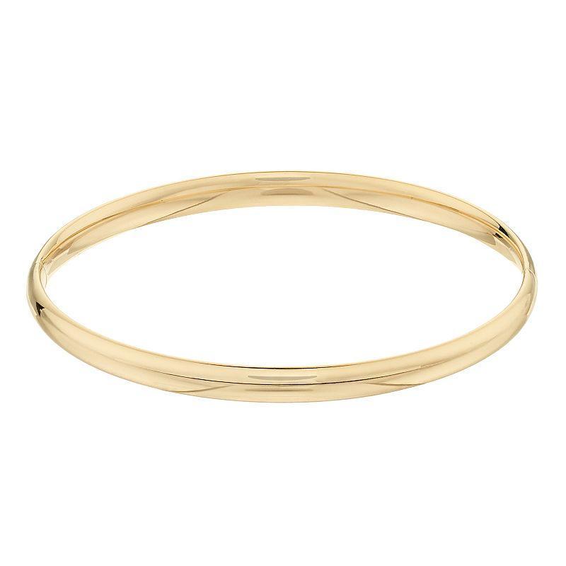 14k Yellow Gold Bangle Bracelet, Womens 14k Gold Product Image