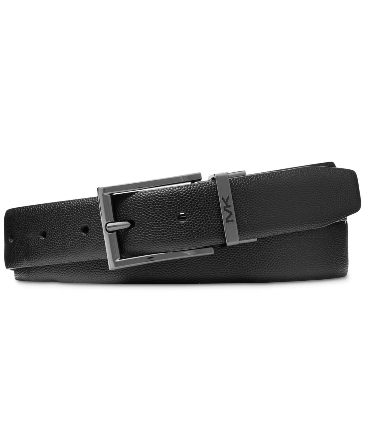 Michael Kors Mens Classic Reversible Faux-Leather Dress Belt Product Image