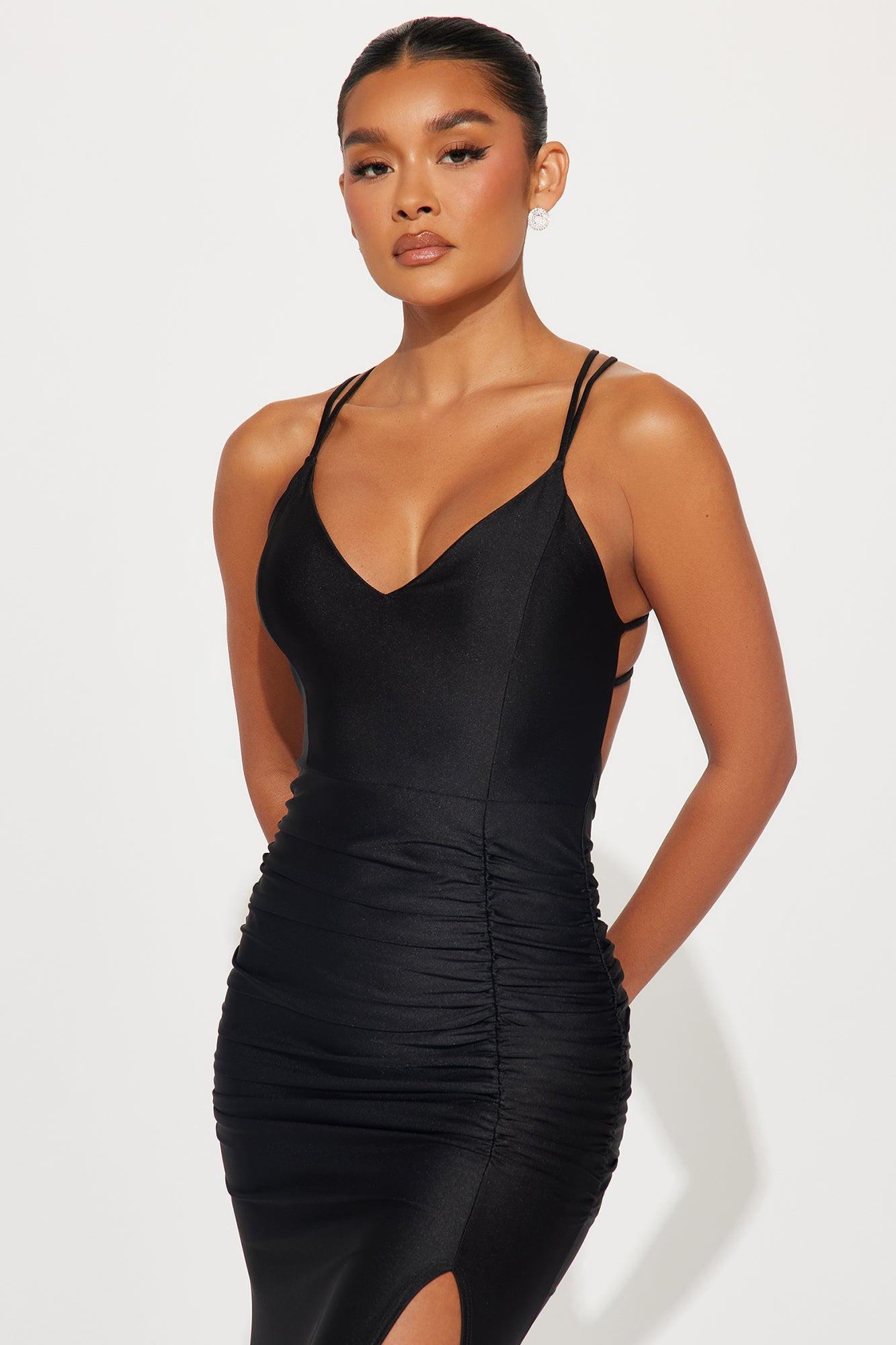 Gabriella Backless Gown - Black Product Image