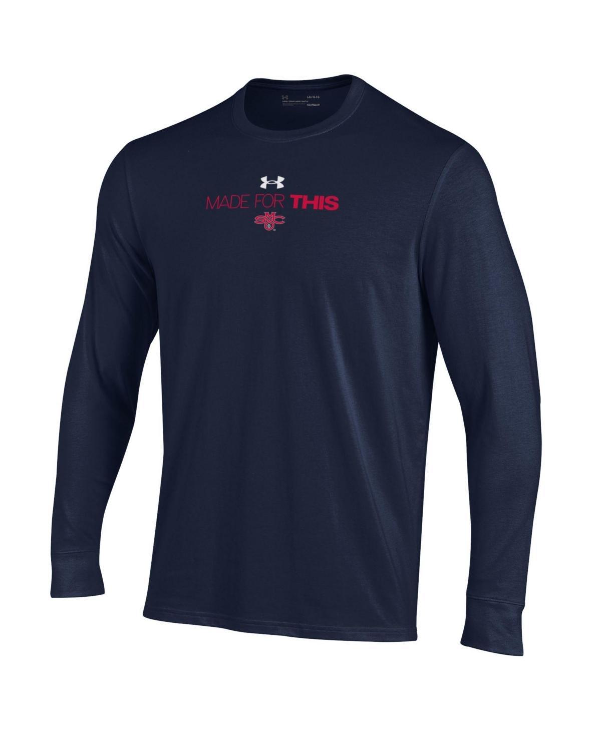 Mens Under Armour Navy Auburn Tigers 2024 On Court Bench Unity Long Sleeve T-Shirt Product Image