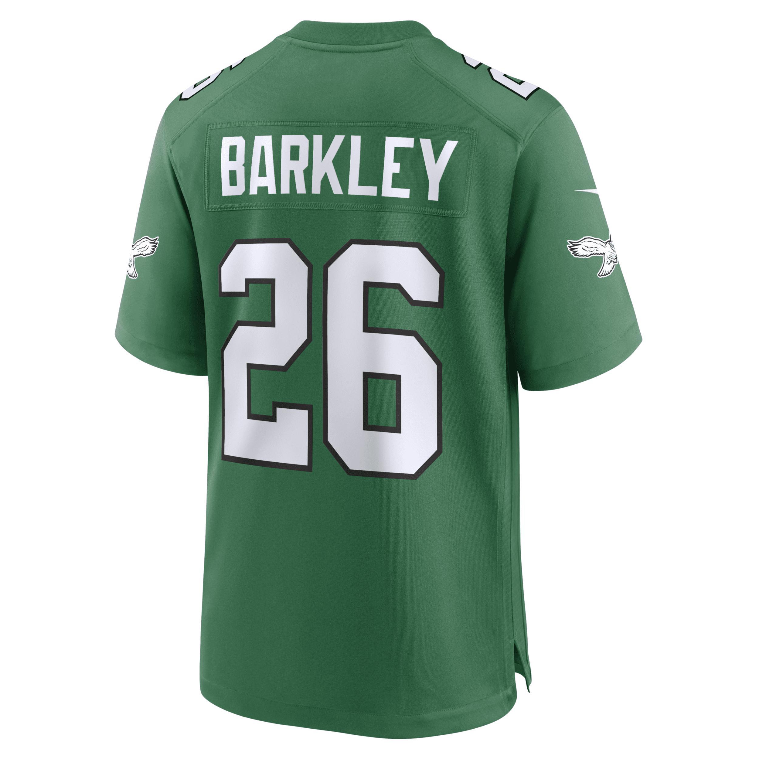 Mens Nike Saquon Barkley Kelly Philadelphia Eagles Alternate Game Jersey Product Image