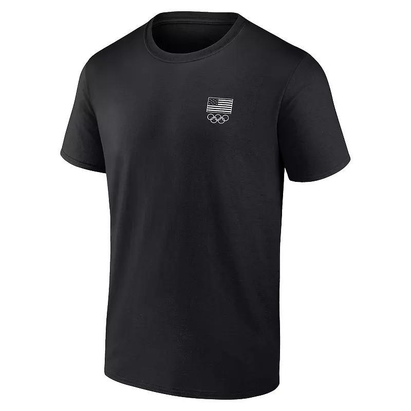 Fanatics Mens Black Team Usa Waves in Paris T-Shirt Product Image