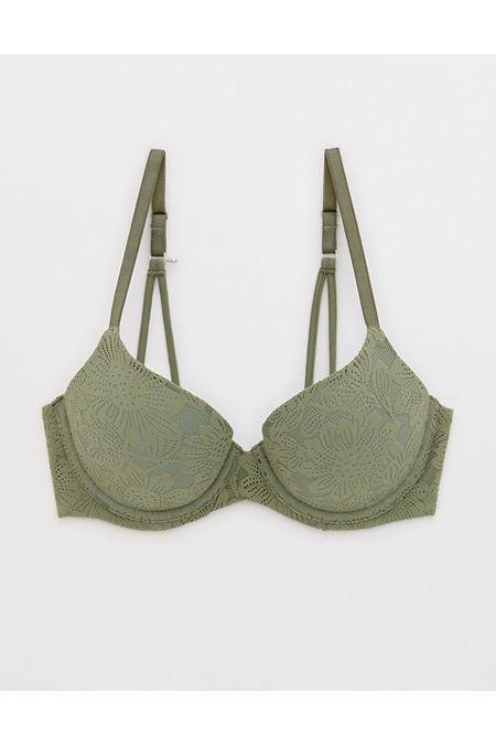 Sunnie Bloom Lace Demi Push Up Bra Women's Product Image