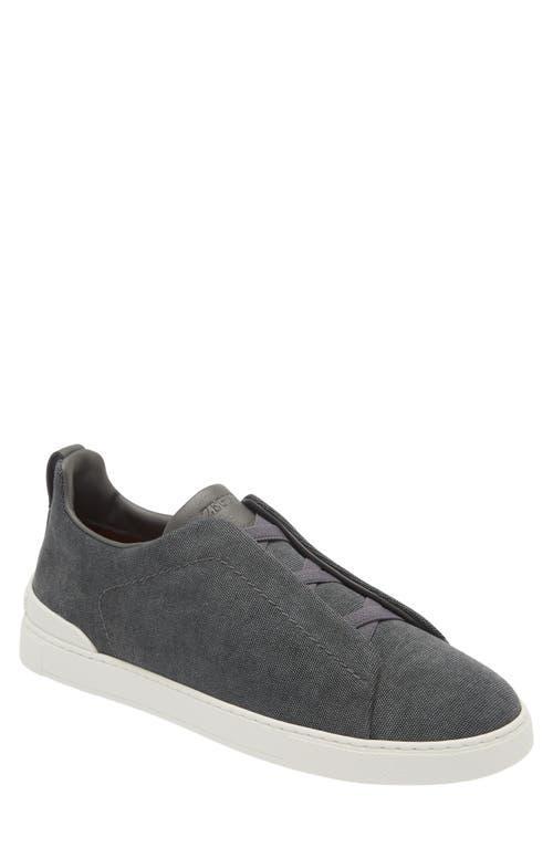 Zegna Mens Canvas Triple Stitch Low Top Sneakers Product Image