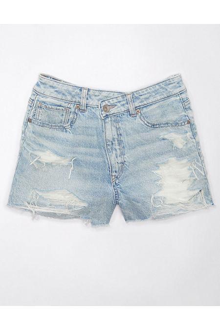 AE Strigid Denim Mom Short Womens Product Image