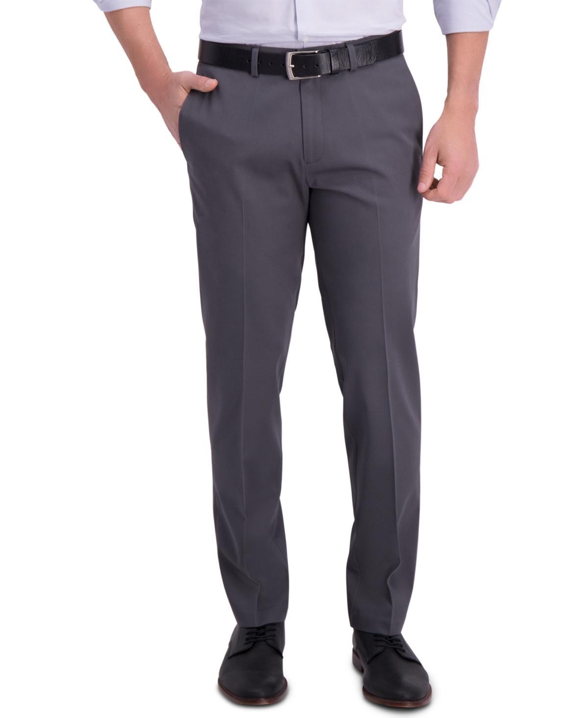 Haggar Mens Iron Free Premium Khaki Straight-Fit Flat-Front Pant Product Image