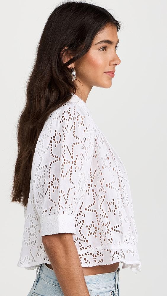 Alix of Bohemia Rhiannon Star Anglaise Blouse | Shopbop Product Image