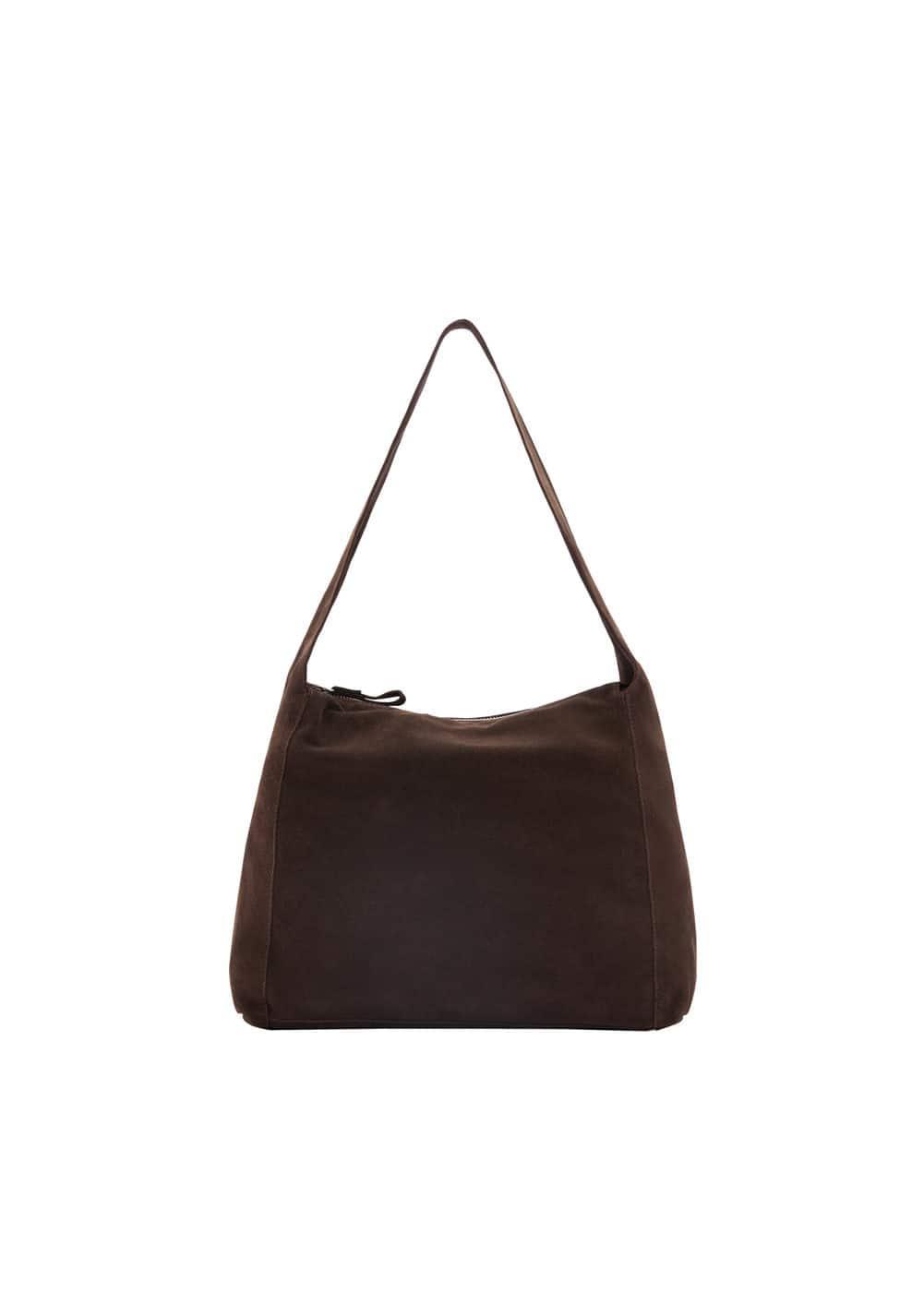 MANGO - Leather shopper bag - One size - Women Product Image