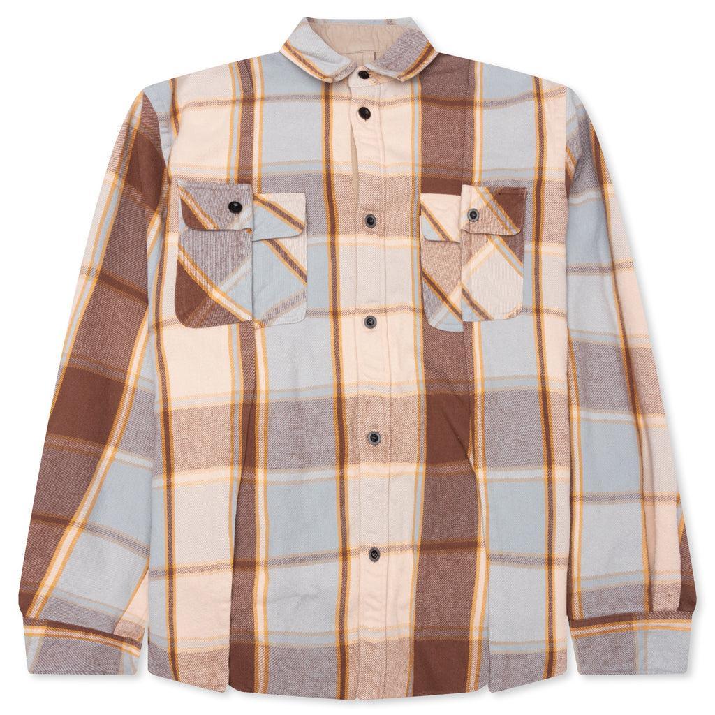 Plaid Shirt - Brown Male Product Image