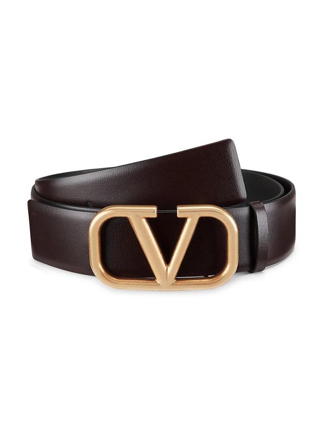 Valentino Garavani VLOGO Buckle Leather Belt Product Image