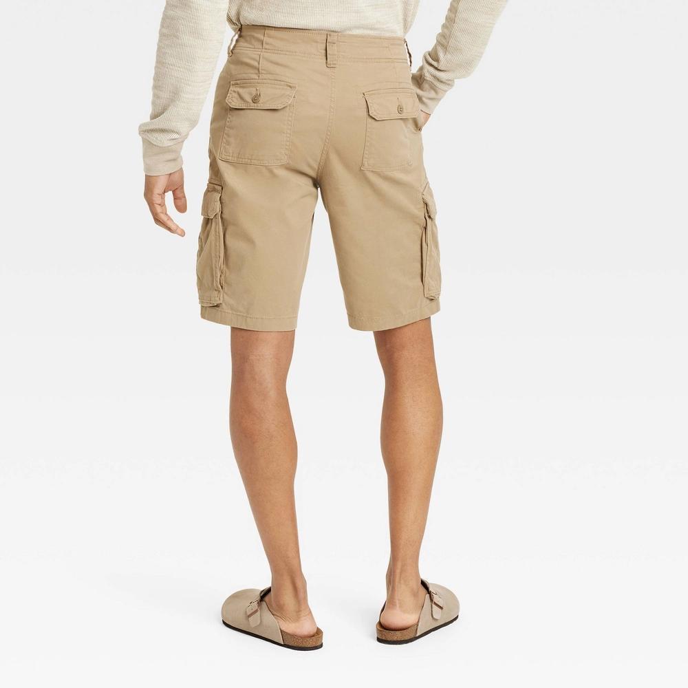 Men's 11" Cargo Shorts - Goodfellow & Co™ Tan 29 Product Image