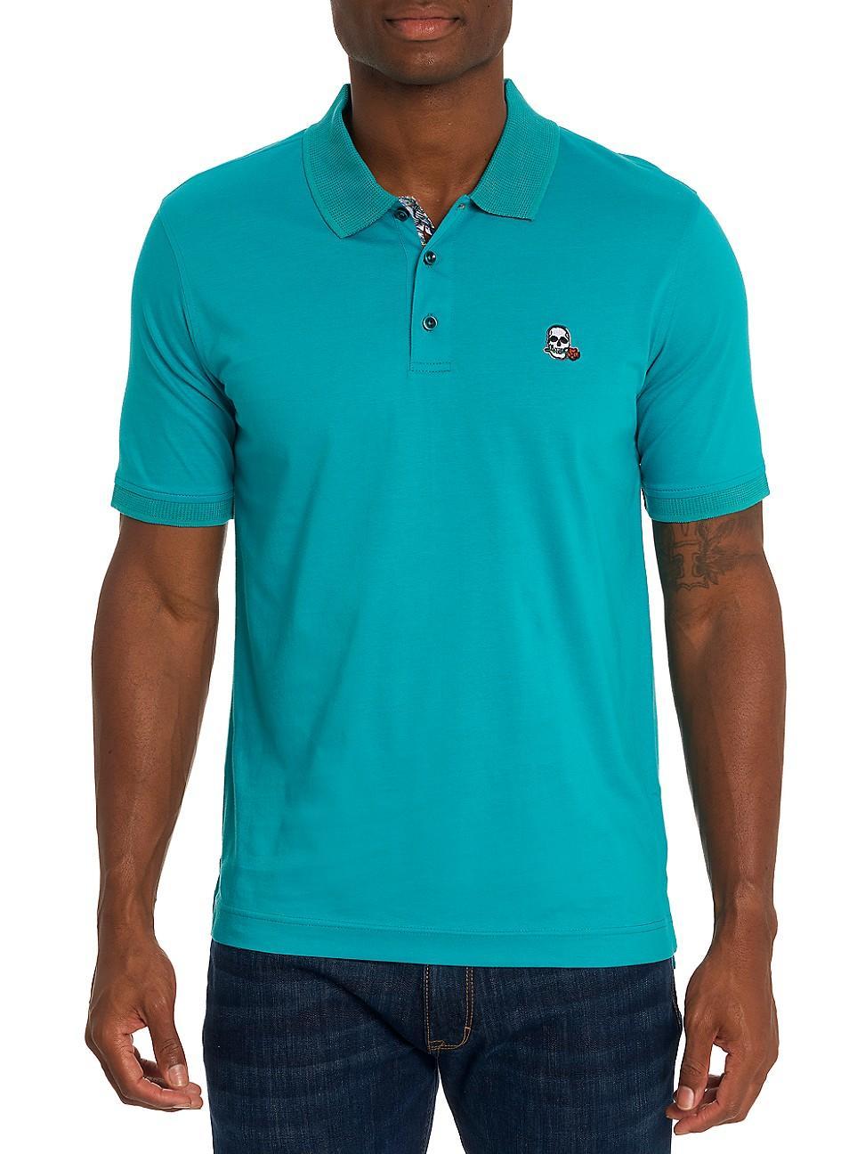 Mens Archie Knit Cotton Polo Product Image