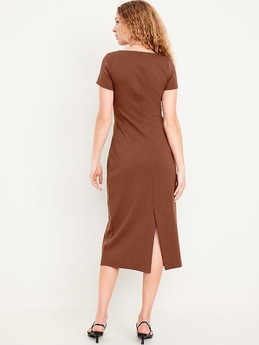 Square-Neck Midi Dress Product Image