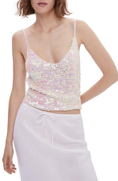 MANGO Sequin Knit Camisole Product Image