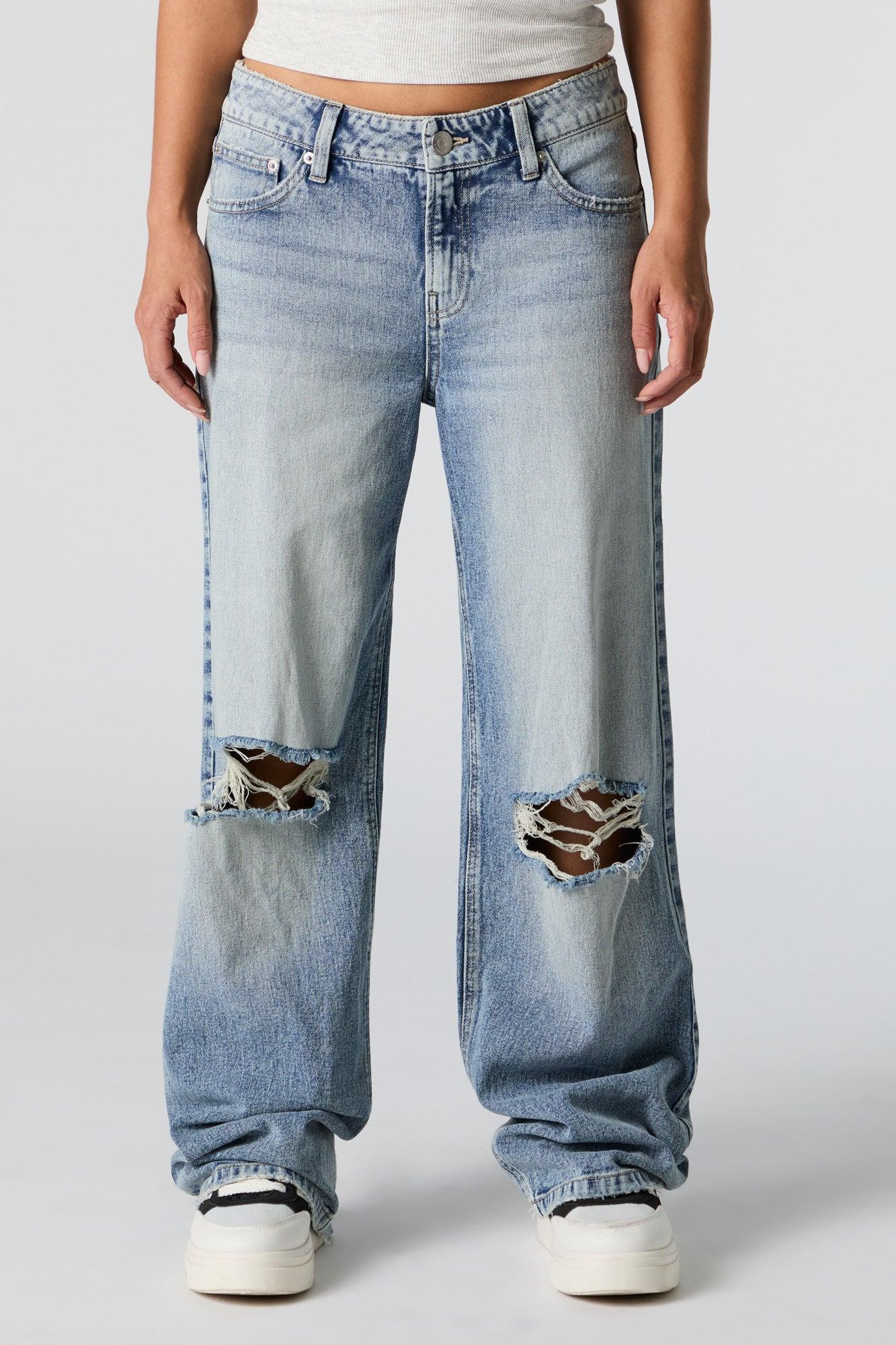 Low Rise Distressed Skater Jean Female Product Image