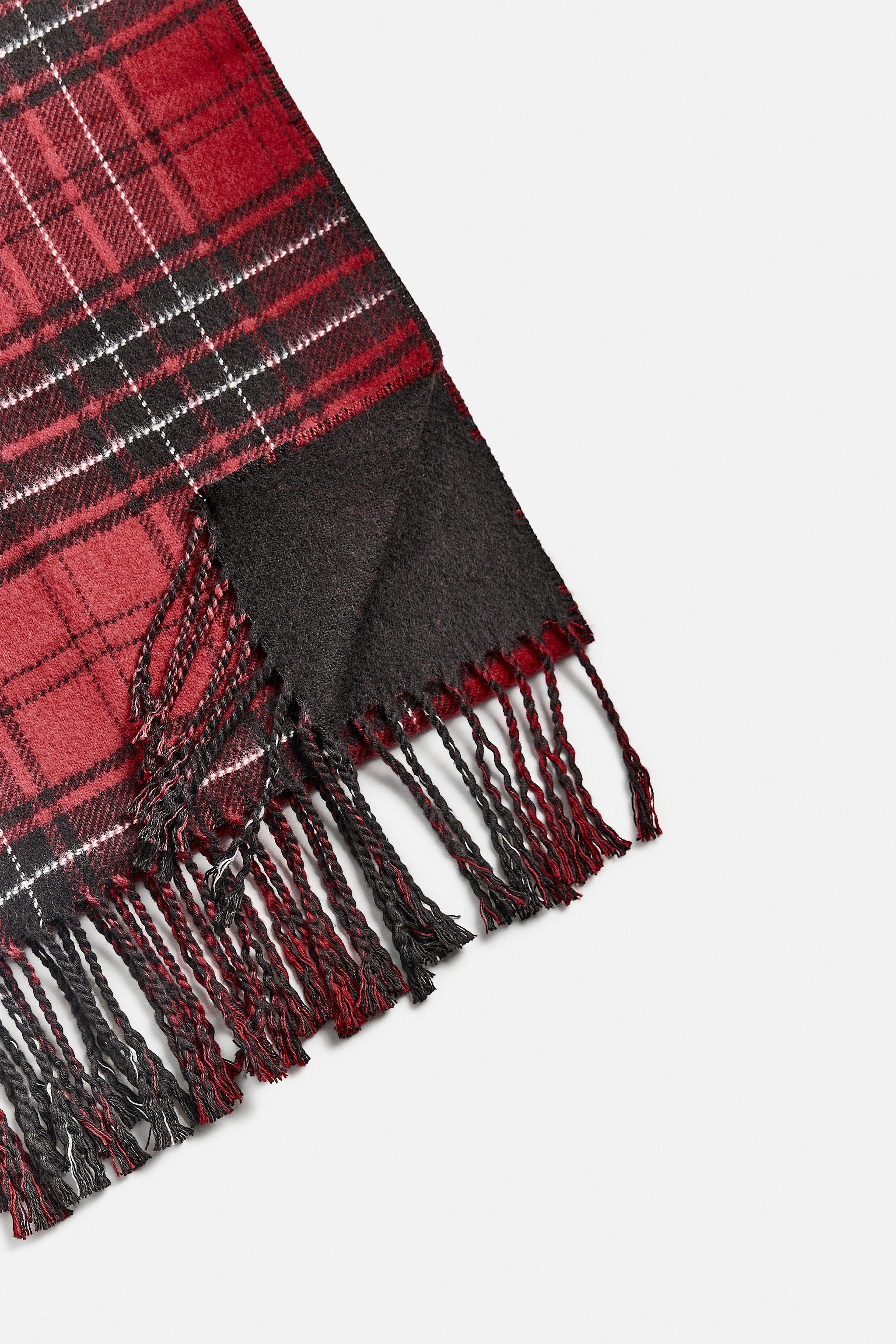 PLAID COMBINATION SCARF Product Image