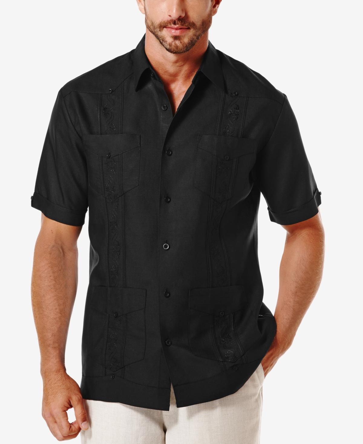 Cubavera Short-Sleeve Embroidered Guayabera Shirt Product Image